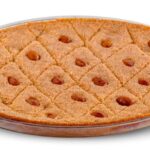 طبق عادي بسبوسة سادة