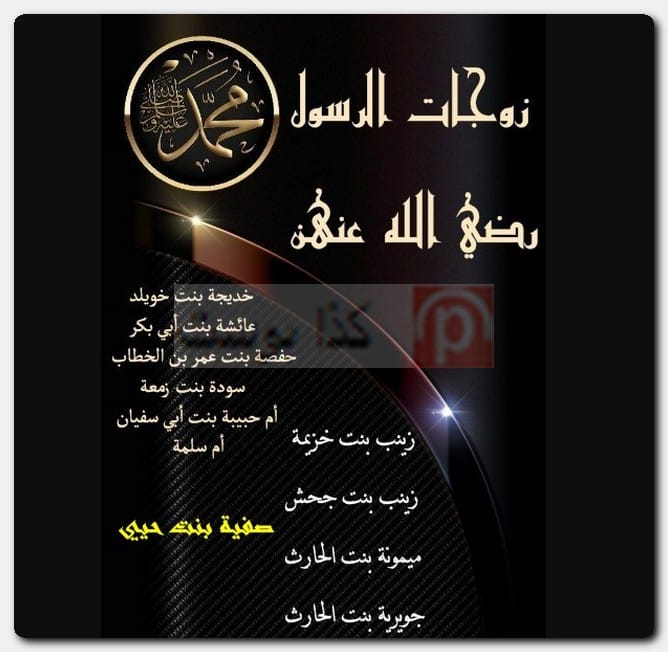 مَن هن زوجات الرسول -صلى الله عليه وسلم-؟ عدد زوجات الرسول صحيح البخاري