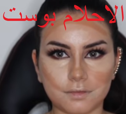 وضع الكونتور حسب شكل الوجة